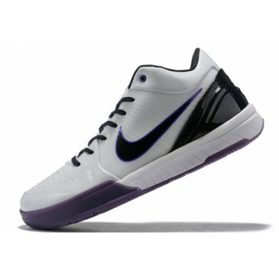 Nike Erkek Kobe 4 Beyaz / Mor / Siyah Basketbol Ayakkabısı Türkiye - R7YQSDN8